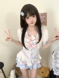 蔓蔓 160cm-46kg-C-21歲 #學生兼職  性感可愛的波波頭妹子
